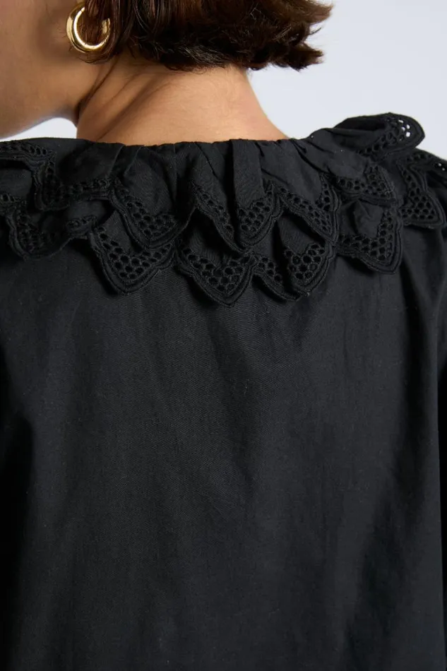 Women Tops Damson Madder Lottie Blouse 8211 Black