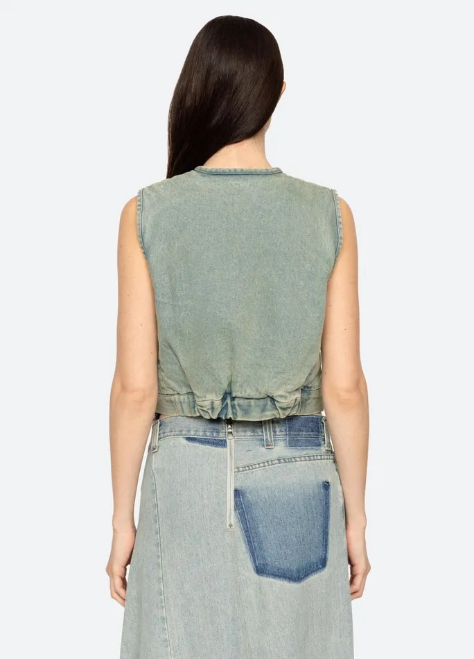 Women Tops Sea New York Alba Vest Blue