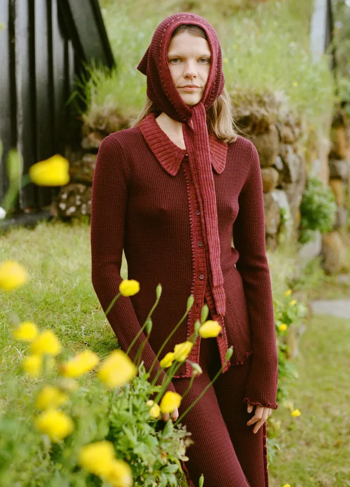 Women Tops Sea New York Clare Cardigan Burgundy
