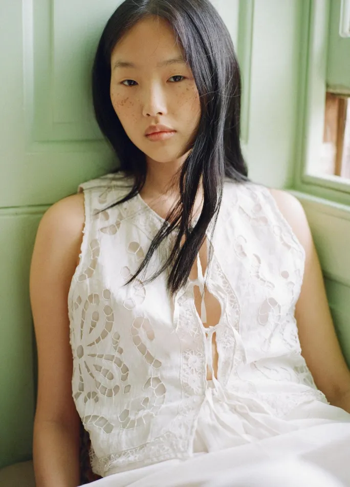 Women Tops Sea New York Edith Vest White