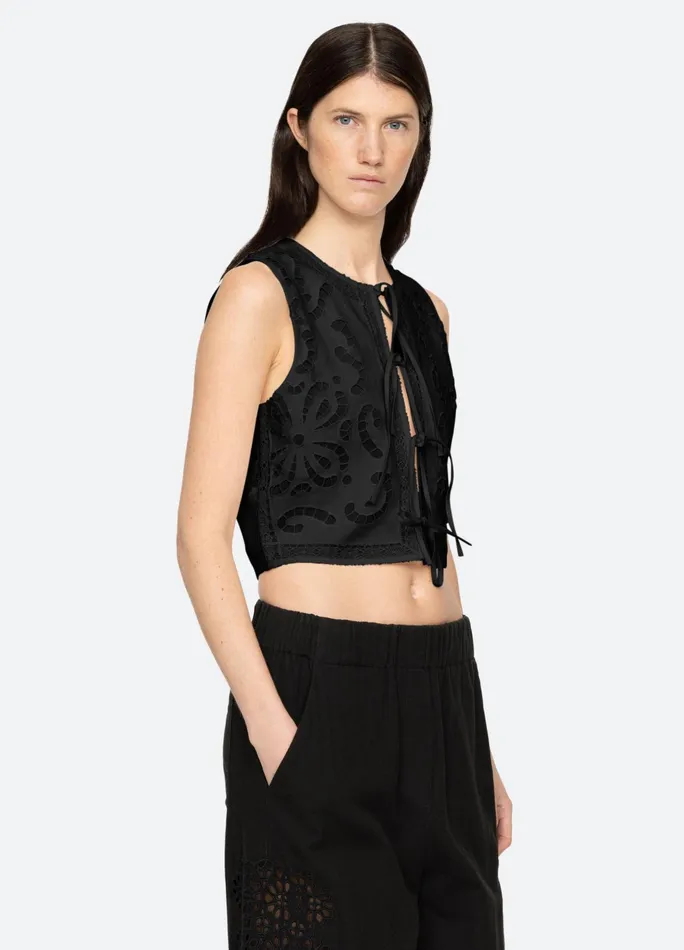 Women Tops Sea New York Edith Vest White