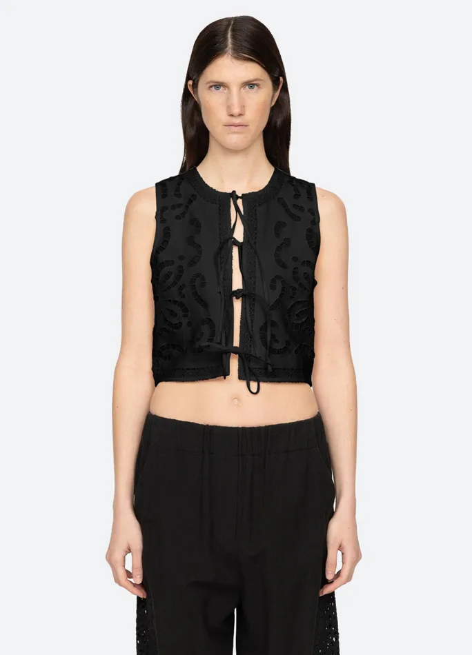 Women Tops Sea New York Edith Vest White