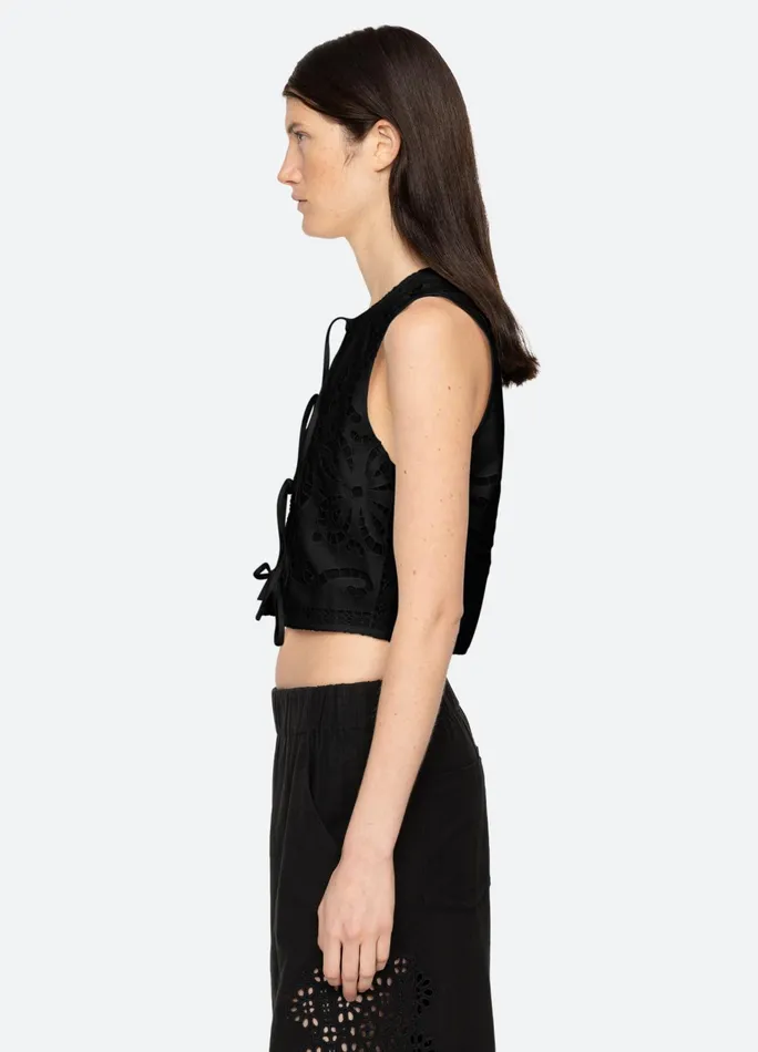 Women Tops Sea New York Edith Vest White