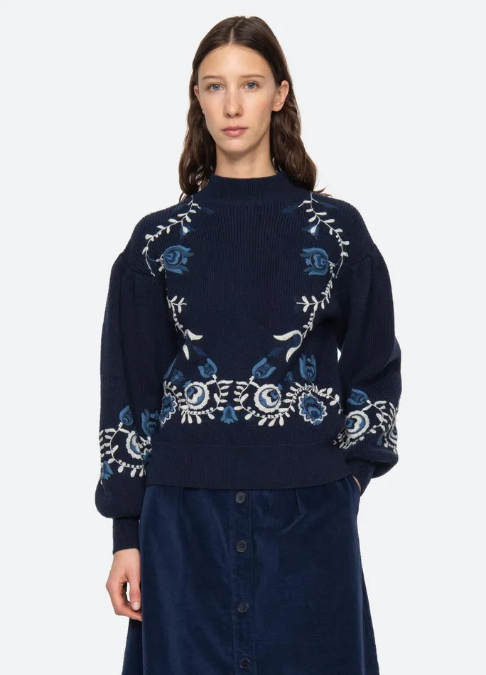 Women Tops Sea New York Inga Sweater Navy
