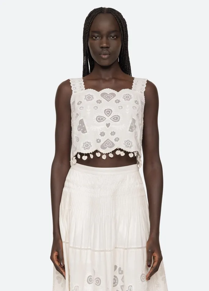 Women Tops Sea New York Jeanetta Top White