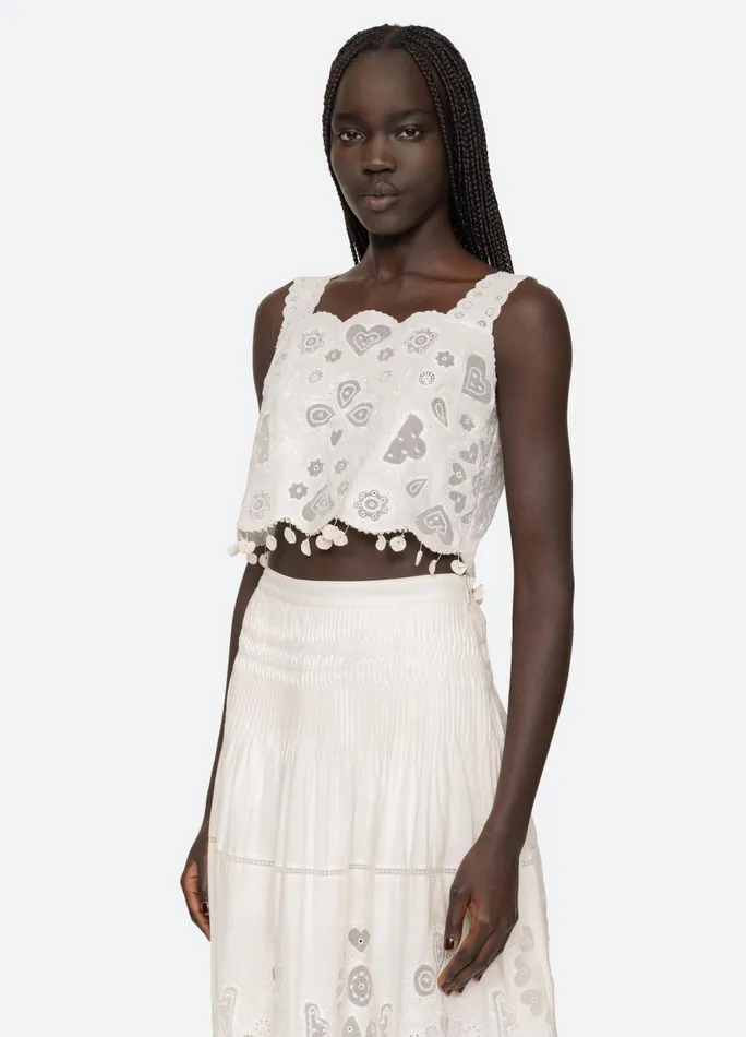 Women Tops Sea New York Jeanetta Top White