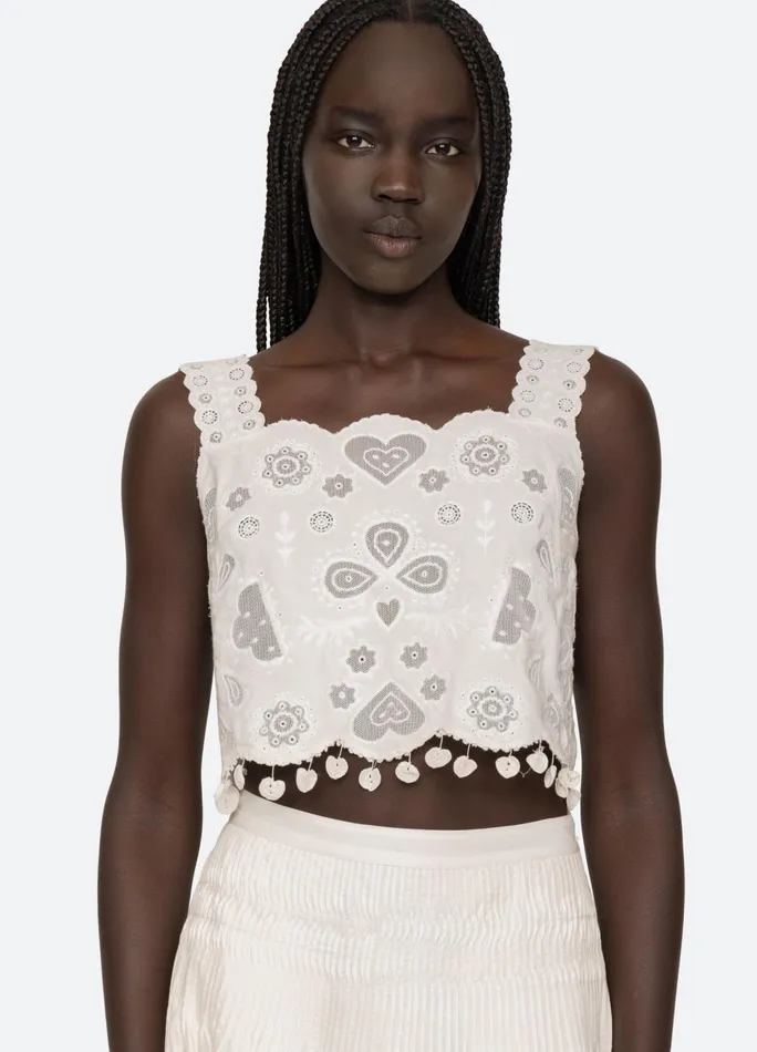 Women Tops Sea New York Jeanetta Top White