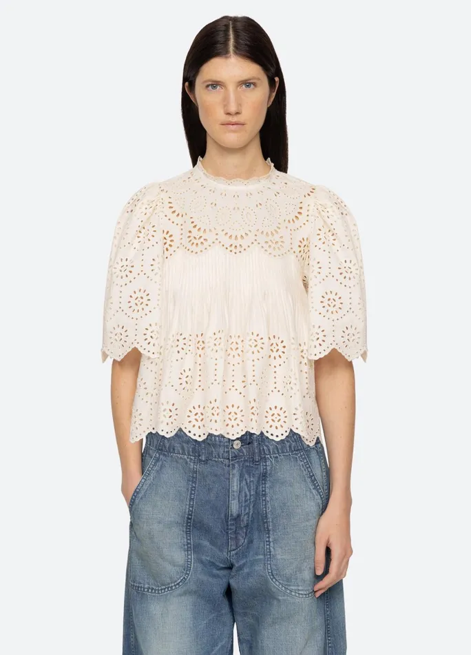 Women Tops Sea New York Lainey SS Top Cream