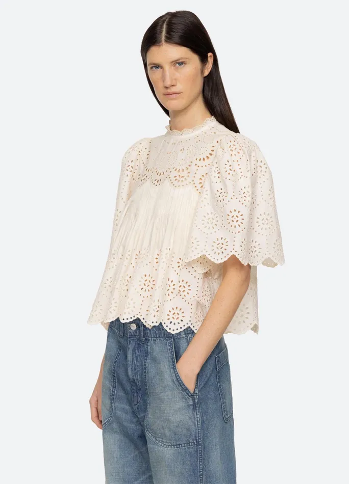 Women Tops Sea New York Lainey SS Top Cream