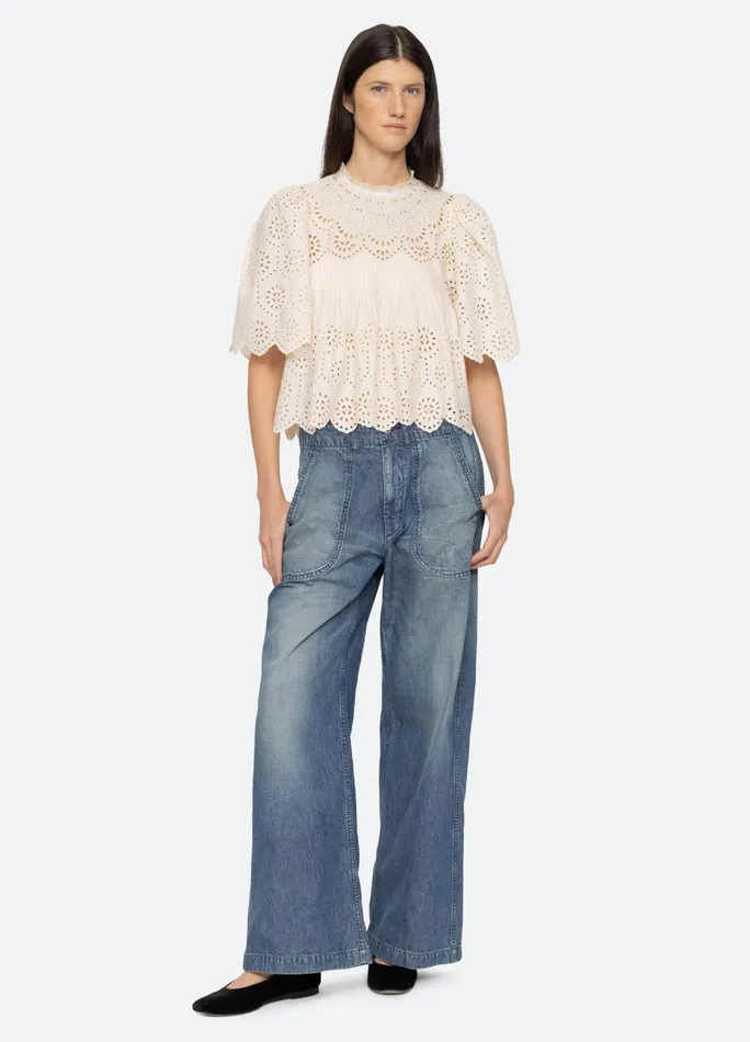 Women Tops Sea New York Lainey SS Top Cream
