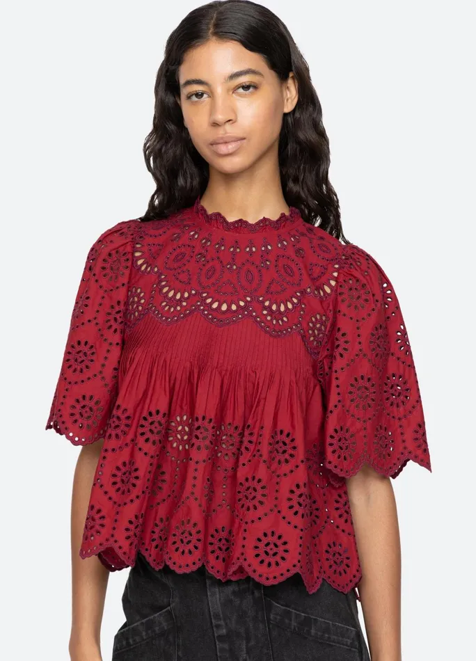 Women Tops Sea New York Lainey SS Top Cream