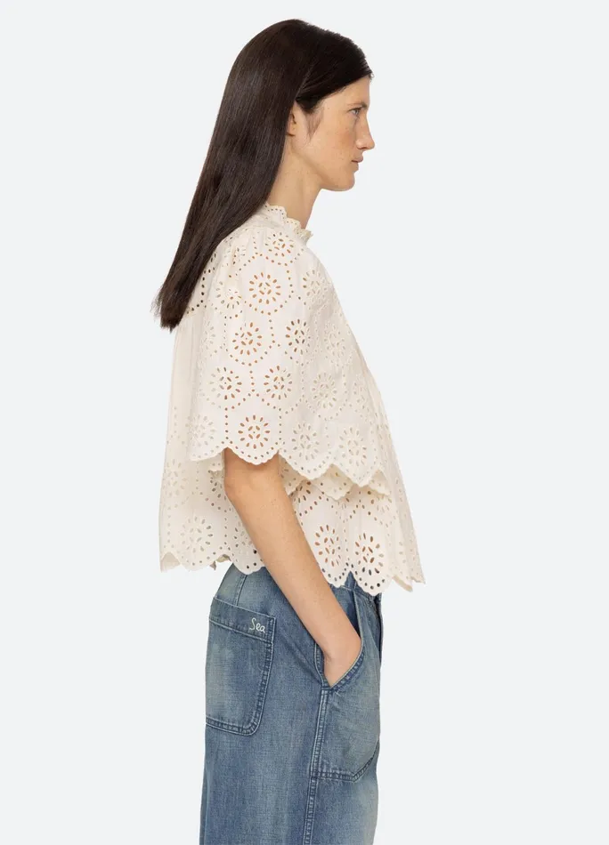 Women Tops Sea New York Lainey SS Top Cream