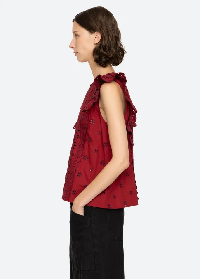 Women Tops Sea New York Lainey Tank Red