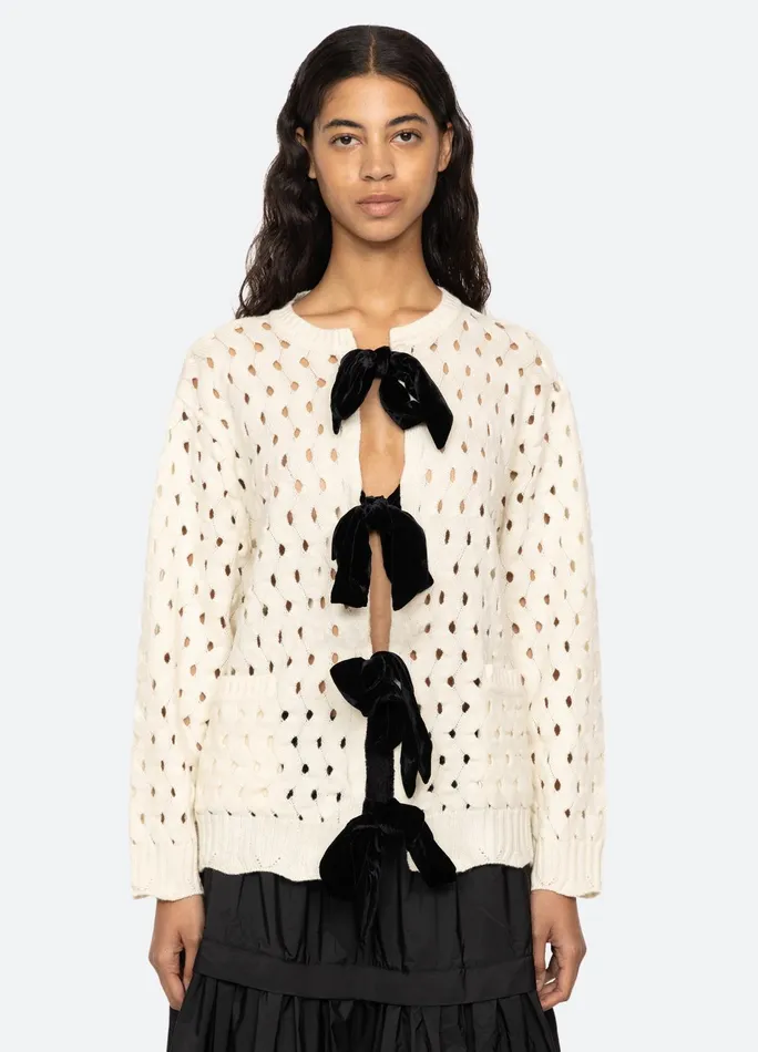 Women Tops Sea New York Leia LS Cardigan Cream