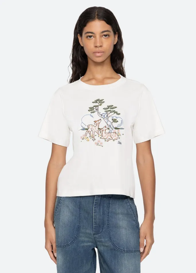 Women Tops Sea New York Martha TShirt White