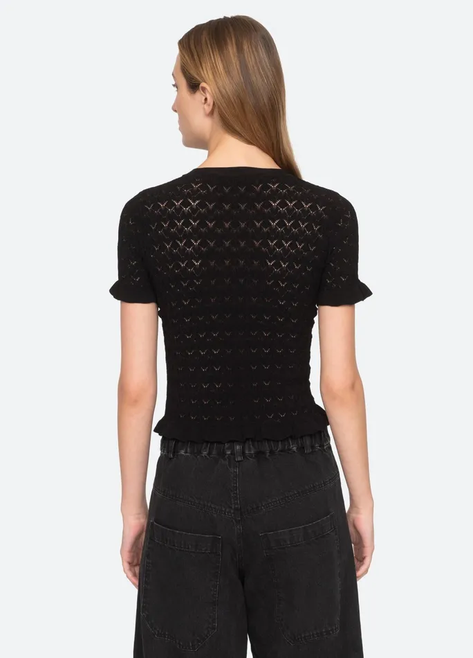Women Tops Sea New York Rue SS Sweater Black