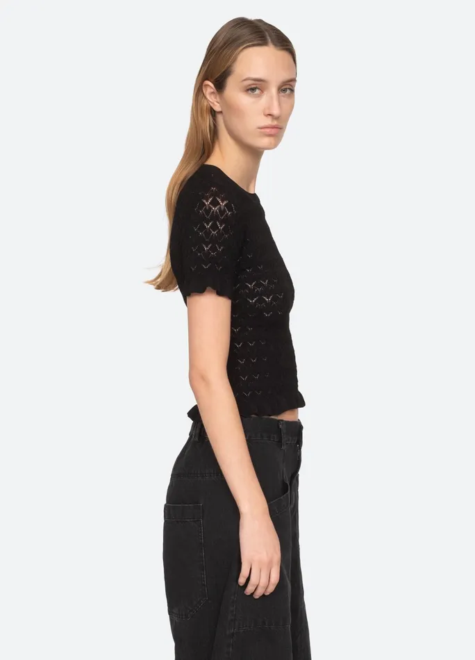 Women Tops Sea New York Rue SS Sweater Black