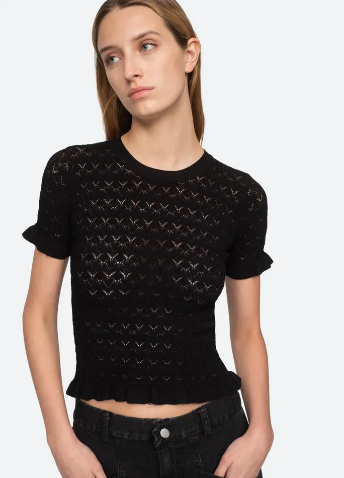 Women Tops Sea New York Rue SS Sweater Black