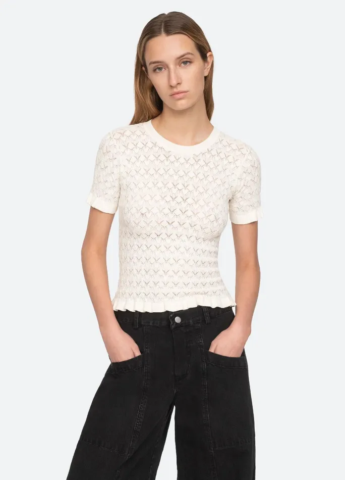 Women Tops Sea New York Rue SS Sweater Black