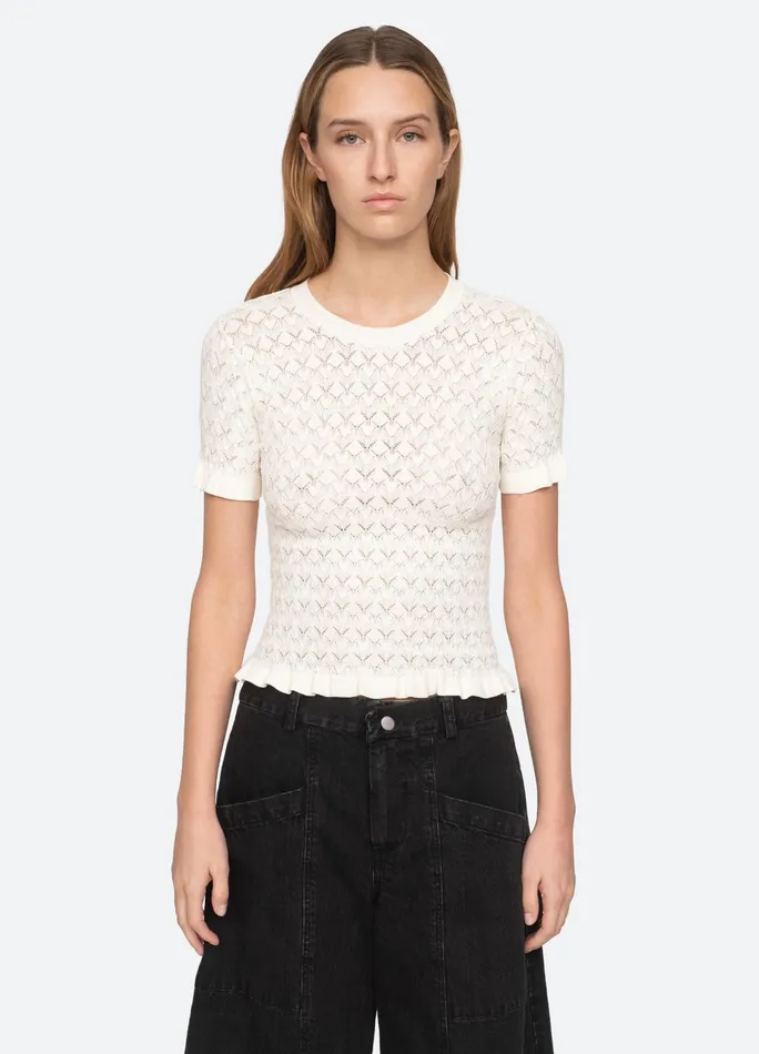 Women Tops Sea New York Rue SS Sweater Black