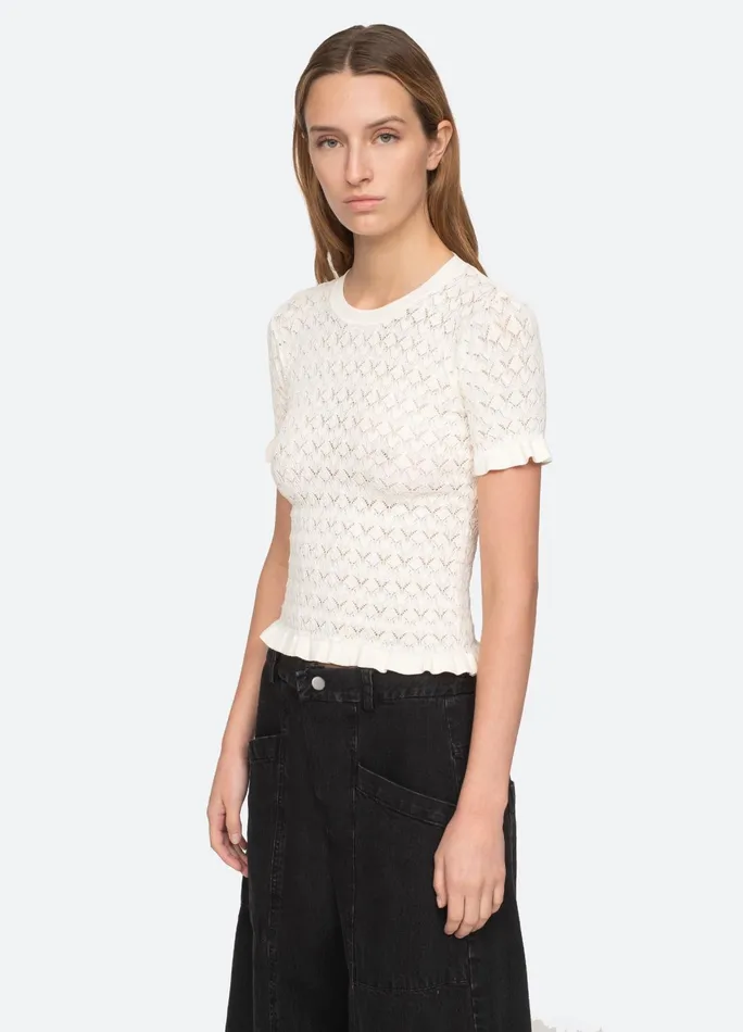 Women Tops Sea New York Rue SS Sweater Black
