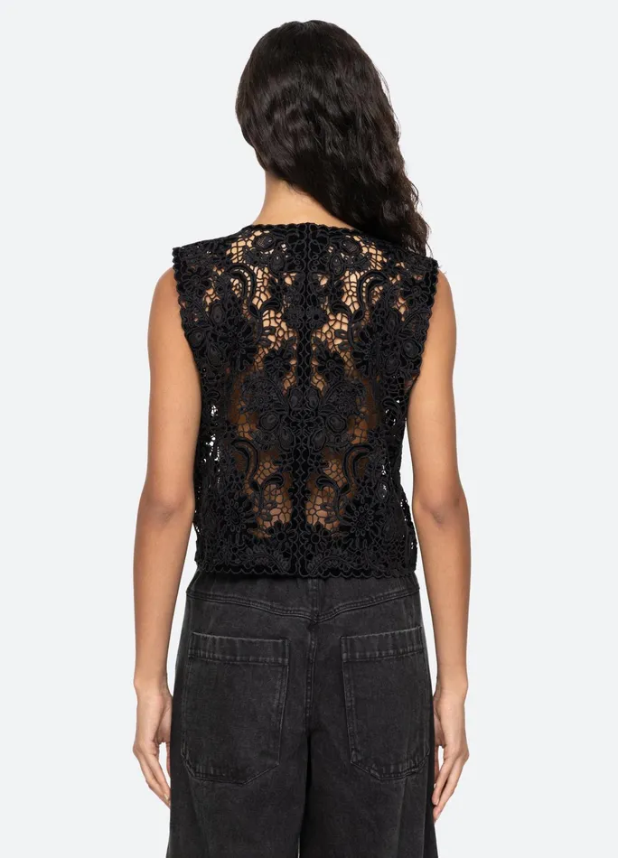 Women Tops Sea New York Sabine Vest Black