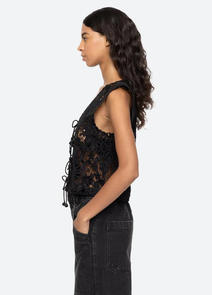 Women Tops Sea New York Sabine Vest Black