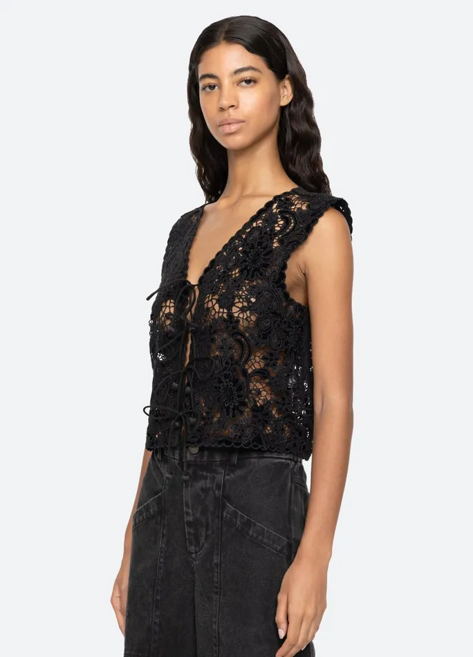 Women Tops Sea New York Sabine Vest Black