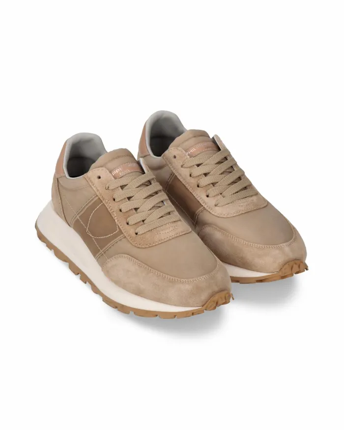Women Tour Sneakers Beige Shoes Philippe Model Paris Running