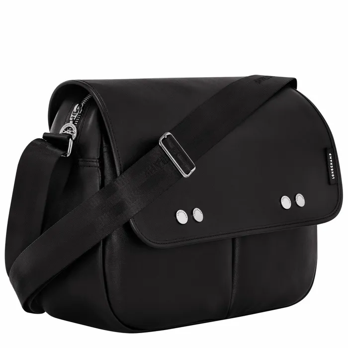 Women Trs Paris M Crossbody Bag Black Longchamp Crossbody Bags