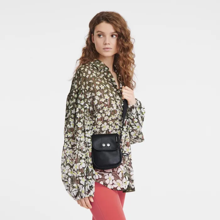 Women Trs Paris XS Clutch Black Longchamp Crossbody Bags