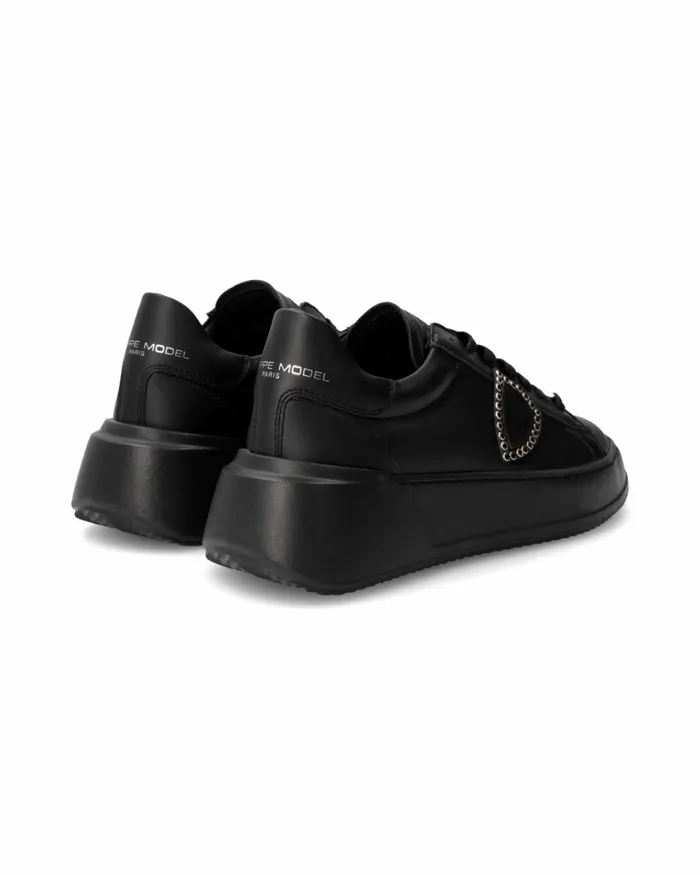 Women Tres Temple Sneakers WhiteBlack Shoes Philippe Model Paris Low