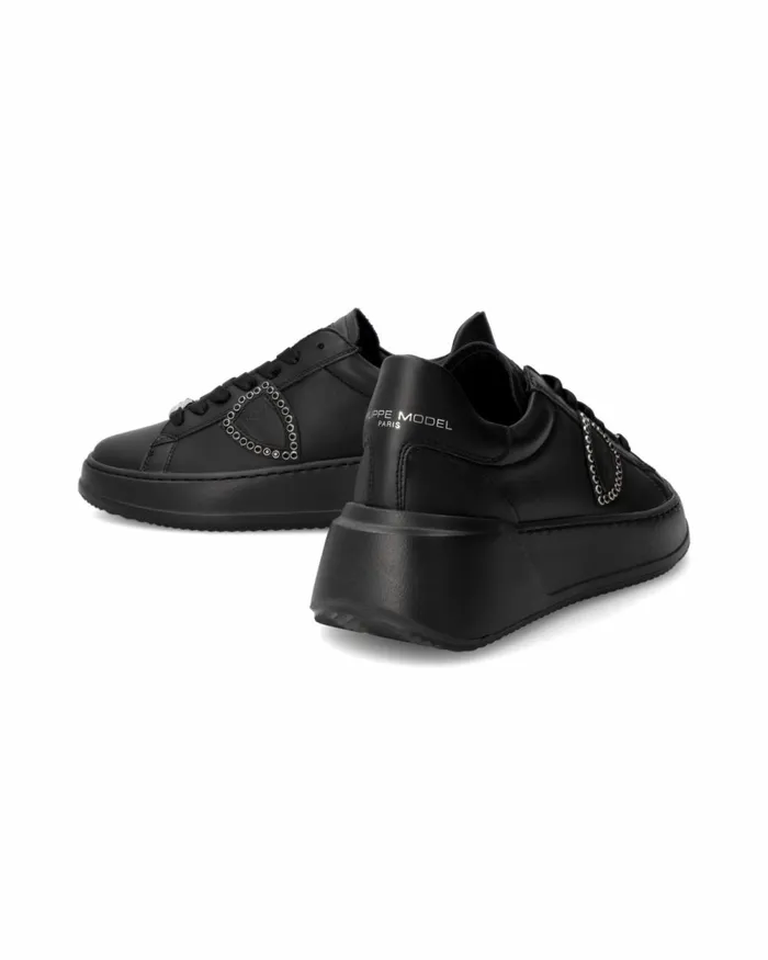 Women Tres Temple Sneakers WhiteBlack Shoes Philippe Model Paris Low