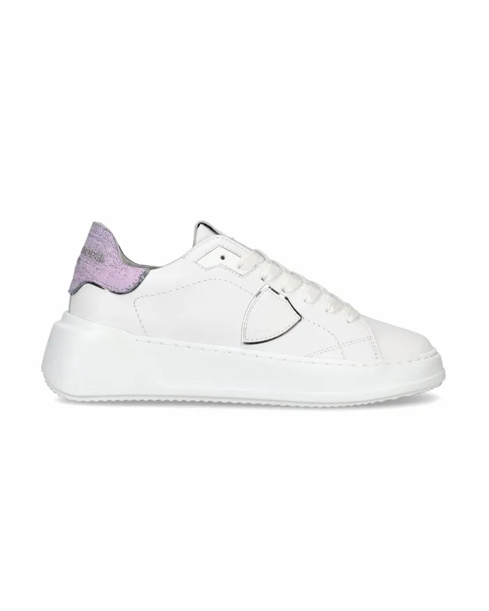 Women Tres Temple Sneakers WhiteBlue Shoes Philippe Model Paris Casual