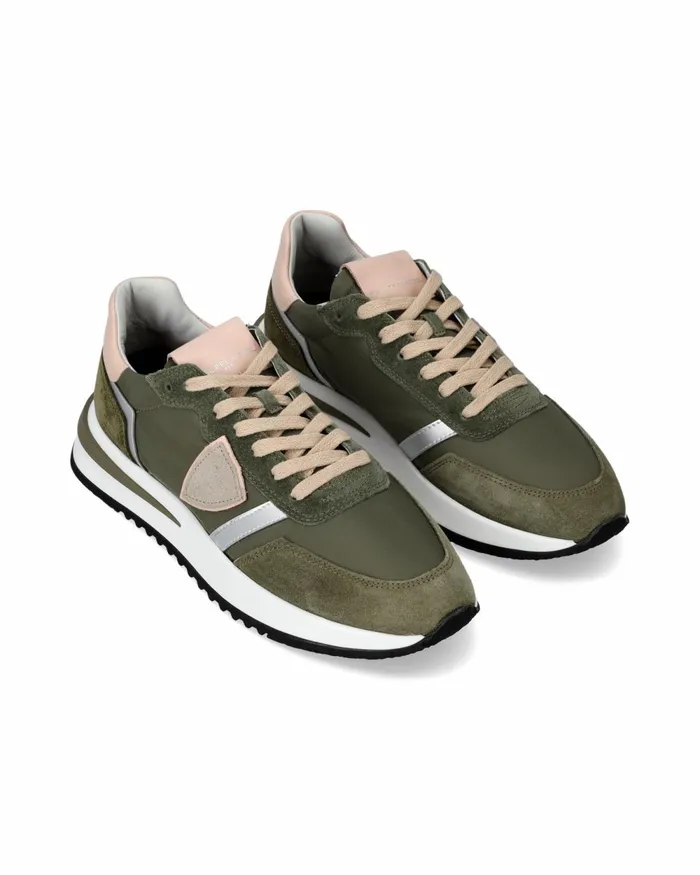 Women Tropez 21 GreenRose Sneakers Philippe Model Paris Casual