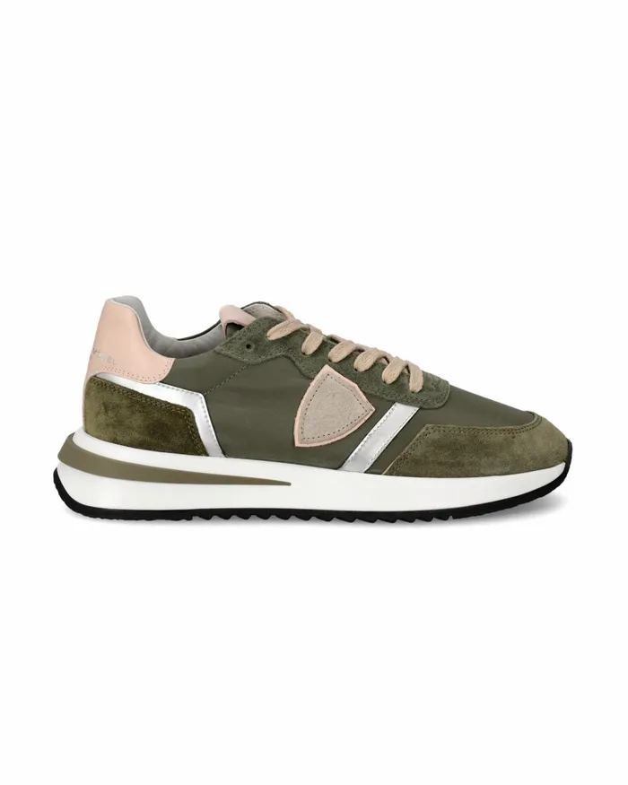 Women Tropez 21 GreenRose Sneakers Philippe Model Paris Casual