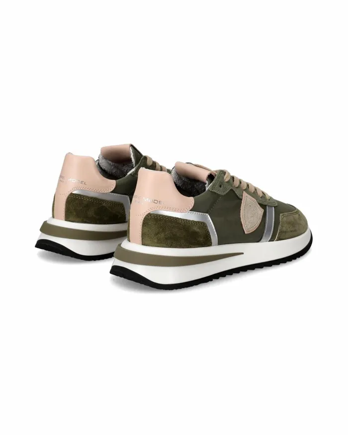 Women Tropez 21 GreenRose Sneakers Philippe Model Paris Casual
