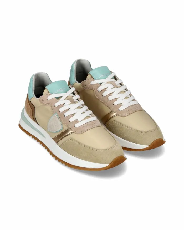 Women Tropez 21 Sneakers Beige Shoes Philippe Model Paris Casual