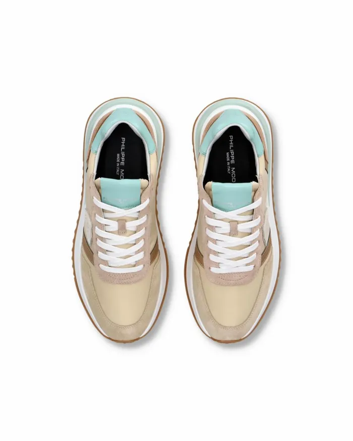 Women Tropez 21 Sneakers Beige Shoes Philippe Model Paris Casual