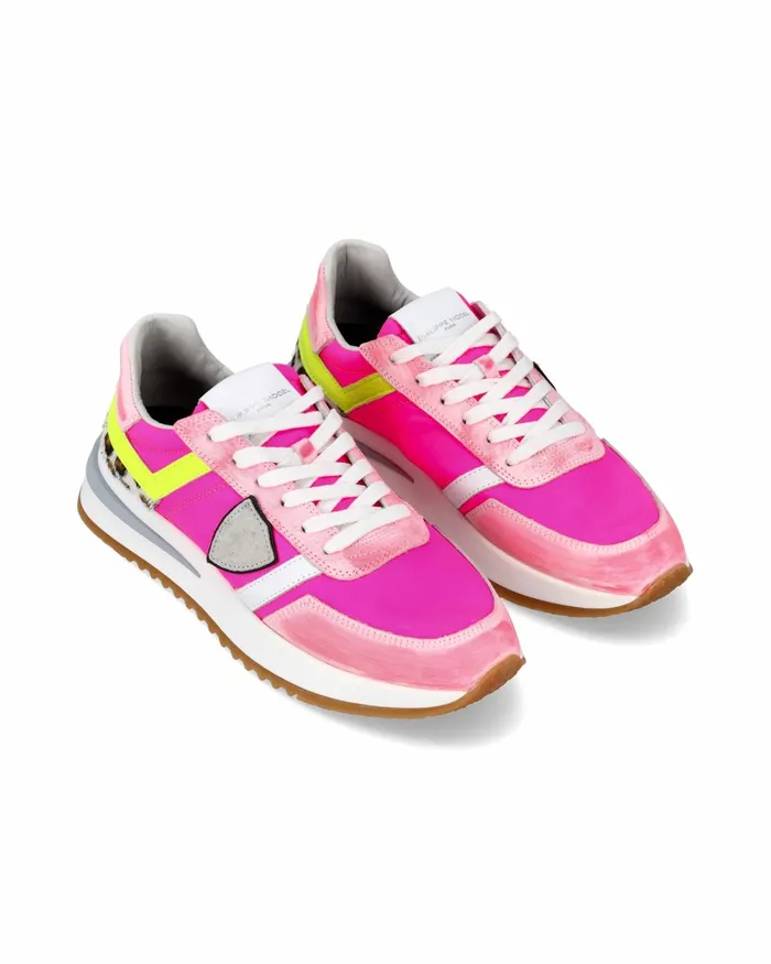 Women Tropez 21 Sneakers Fuchsia Shoes Philippe Model Paris Casual