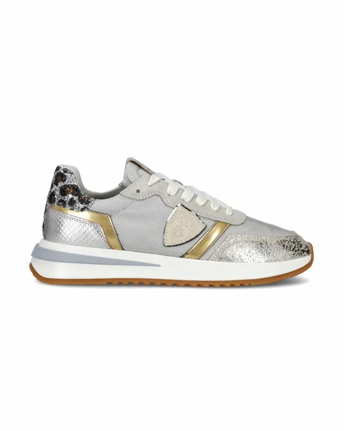 Women Tropez 21 Sneakers WhiteSilver Shoes Paris Philippe Model Paris Casual