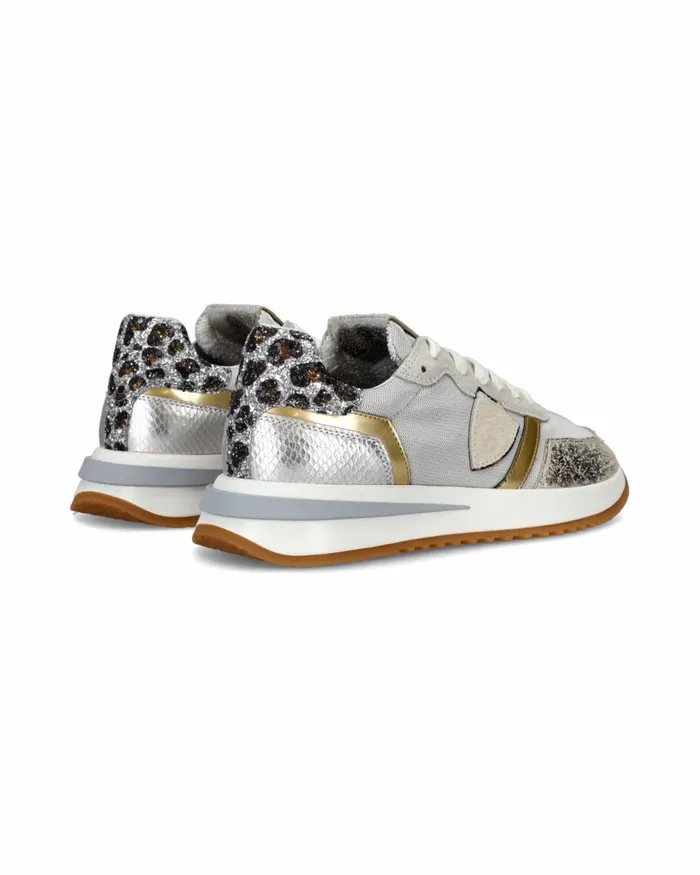 Women Tropez 21 Sneakers WhiteSilver Shoes Paris Philippe Model Paris Casual
