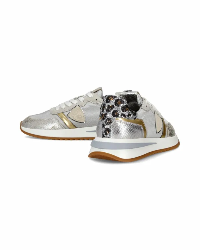 Women Tropez 21 Sneakers WhiteSilver Shoes Paris Philippe Model Paris Casual