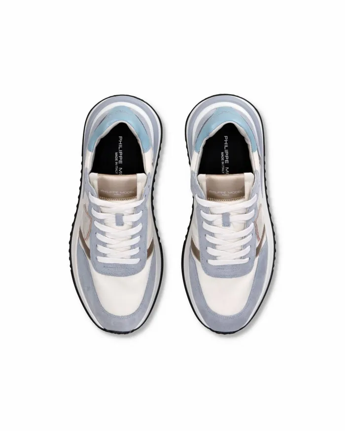 Women Tropez 21 WhiteBlue Sneakers Philippe Model Paris Casual