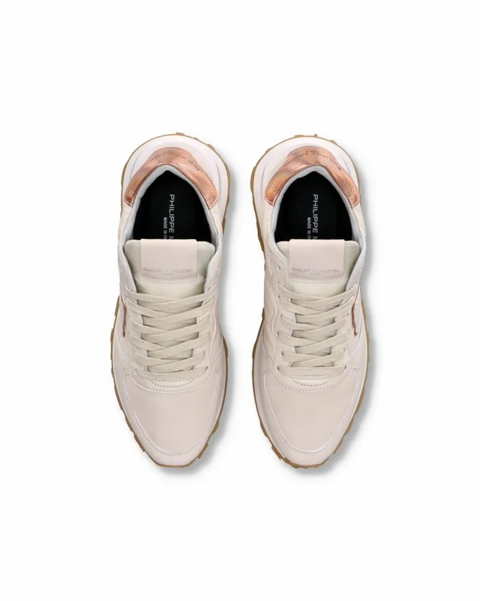 Women Tropez Haute Sneakers BeigeRose Shoes Paris Philippe Model Paris Casual
