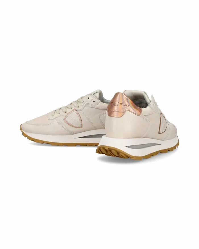 Women Tropez Haute Sneakers BeigeRose Shoes Paris Philippe Model Paris Casual