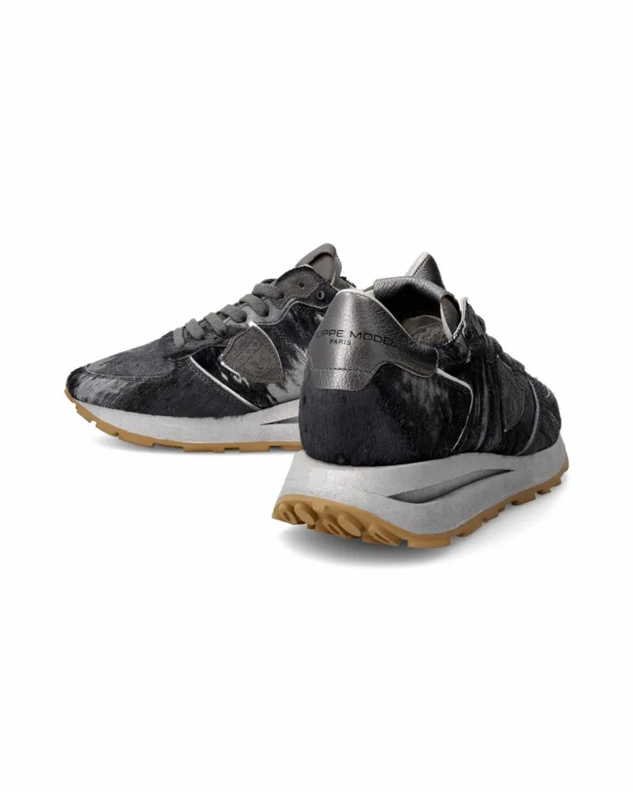 Women Tropez Haute Sneakers Gray Shoes Philippe Model Paris Casual