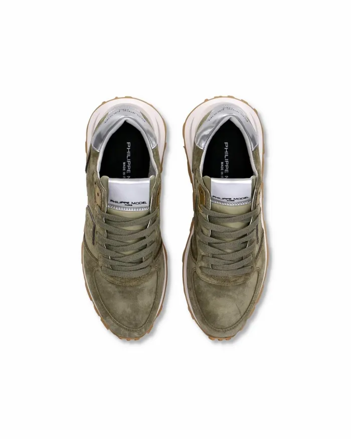 Women Tropez Haute Sneakers Green Shoes Philippe Model Paris Low