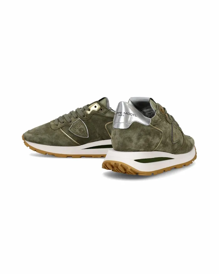 Women Tropez Haute Sneakers Green Shoes Philippe Model Paris Low