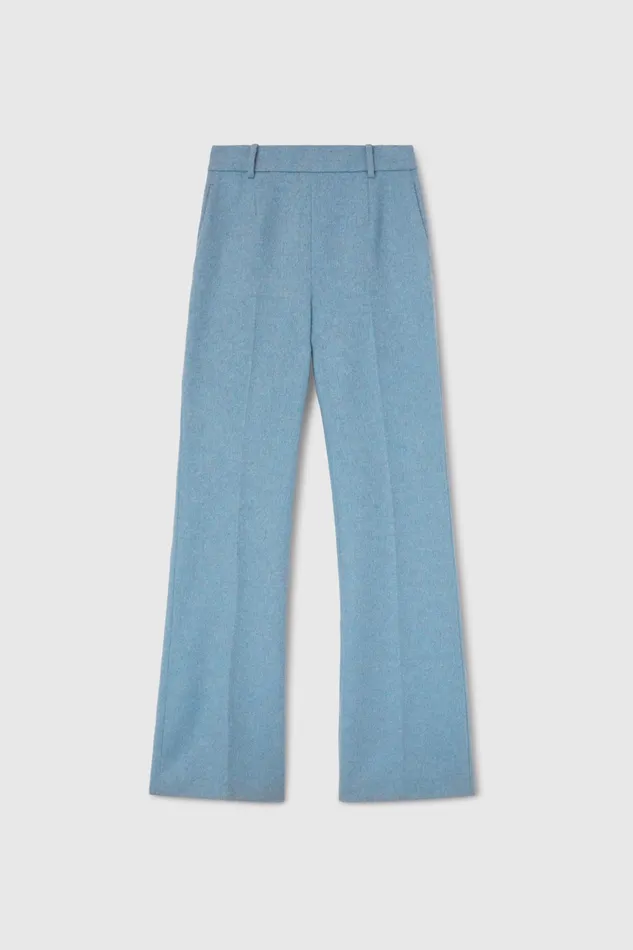Women Trousers Ermanno Scervino Fresh Wool Bootcut Trousers Womens 8211 Ermanno Scervino Light Blue Women Trousers Ermanno Scervino Fresh Wool Bootcut Trousers Womens 8211 Ermanno Scervino Light Blue